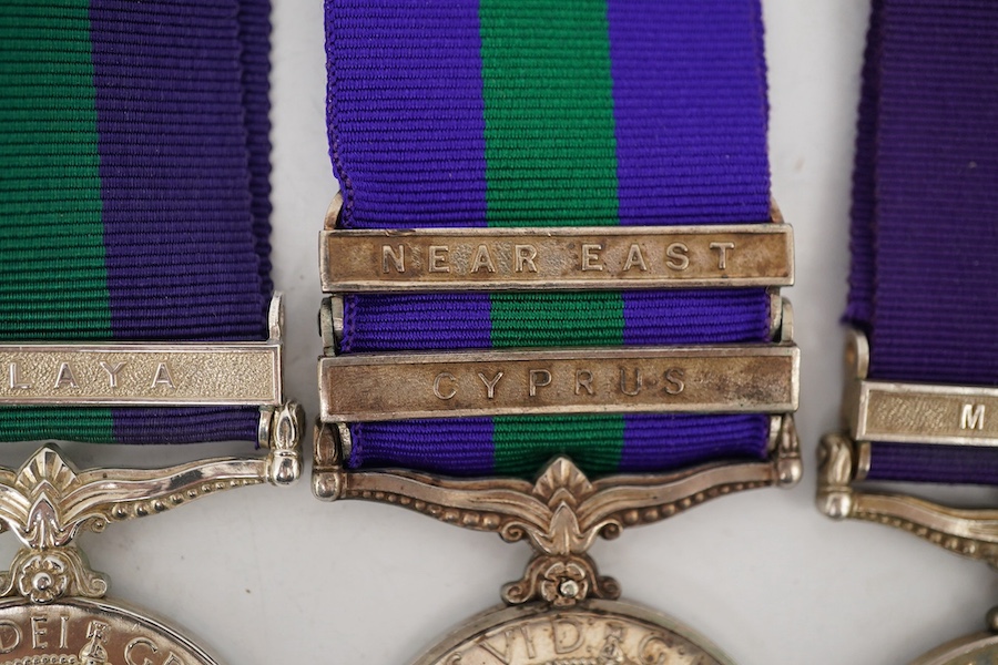 Four George VI General Service Medals